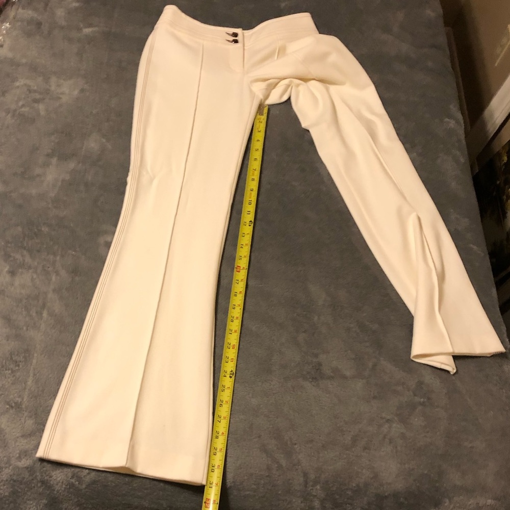 Bebe Ivory Triple Side Stitch Pants- New - Sz 0 - Picture 8 of 13